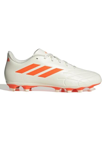 Platillo Vueltas y vueltas Sinewi Bota Futbol Adidas Copa Pure Blanca Naranja Hombre