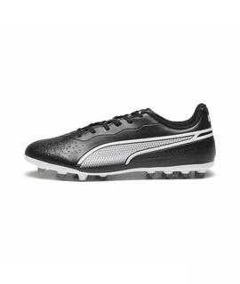 Bota Futbol Puma King Match Negro Blanco