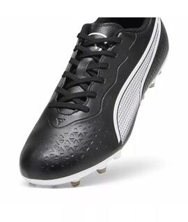 Bota Futbol Puma King Match Negro Blanco