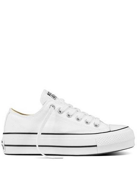 Zapatilla Converse Lona Plataforma Blanco