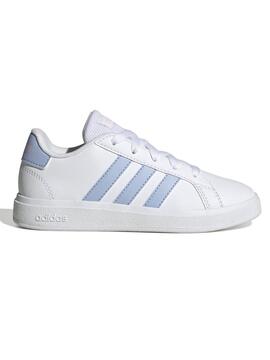 Zapatilla Adidas Grand Court Bco/Celeste Unisex