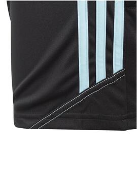 Pantalon Corto Adidas Tiro23 Negro/Celeste Niño