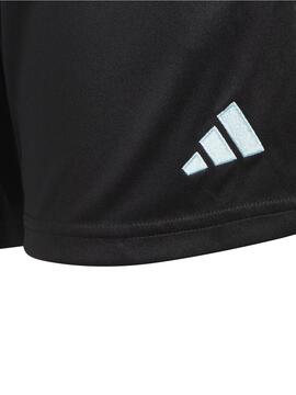 Pantalon Corto Adidas Tiro23 Negro/Celeste Niño