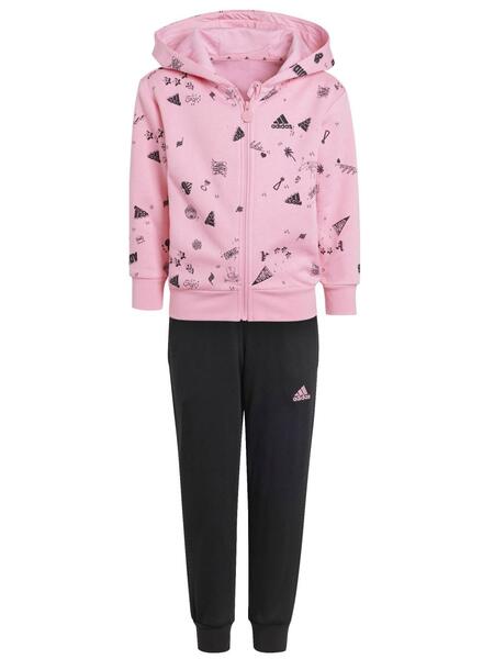 Chandal Adidas Bluv Rosa/Negro Niña