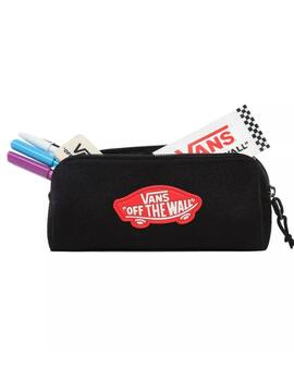 Estuche Vans Negro Logo Patin Rojo Unisex