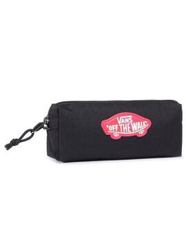 Estuche Vans Negro Logo Patin Rojo Unisex
