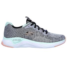 Zapatilla Skechers Gris/Multicolor Mujer