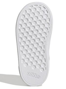 Zapatilla Adidas Grand Court Blanco Plata Bebe