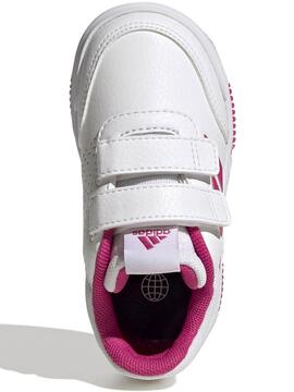 Zapatilla Adidas Tensaur Bco/Rosa Bebe