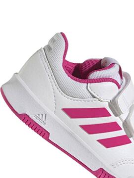 Zapatilla Adidas Tensaur Bco/Rosa Bebe