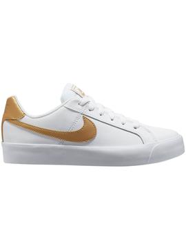 Zapatilla Nike Court Royale AC Blanco/Oro Mujer