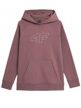 Sudadera 4F Burdeos Mujer