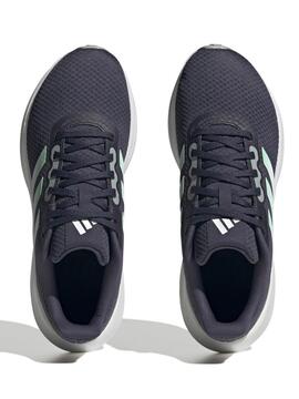 Zapatilla Adidas Runfalcon Marino/Verde Unisex