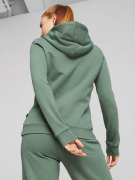 Sudadera Puma Embroidery Verde Mujer