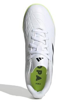 Bota Futbol Adidas Copa Pure Turf Blc/Ngr Unisex