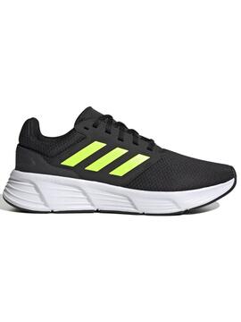 Zapatilla Adidas Galaxy 6 Negro/Fosforito Hombre