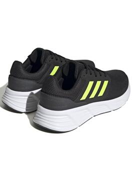 Zapatilla Adidas Galaxy 6 Negro/Fosforito Hombre