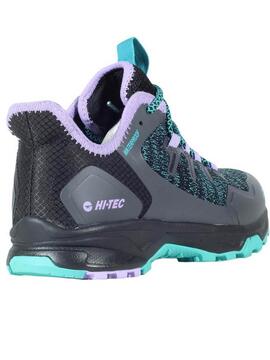 Zapatilla Hi Tec WP Trek Gris Morado Mujer