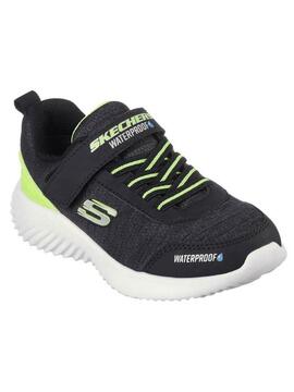 Zapatilla Skechers Dripper WP Negro/Verde Niñ@