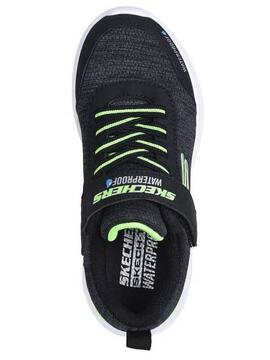 Zapatilla Skechers Dripper WP Negro/Verde Niñ@