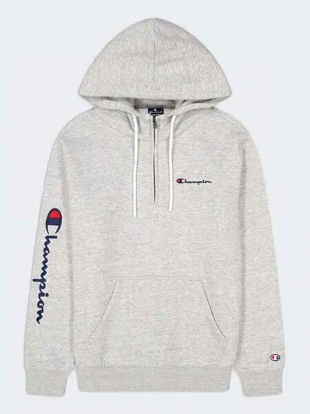 Sudadera Champion Cremallera Hombre Gris