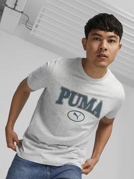 Camiseta Puma Squad Gris Hombre