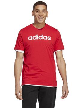 Camiseta Adidas ESS Lin Rojo Hombre