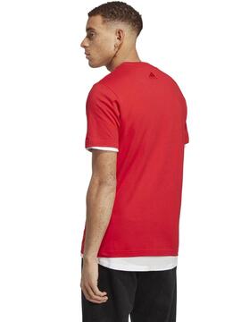 Camiseta Adidas ESS Lin Rojo Hombre