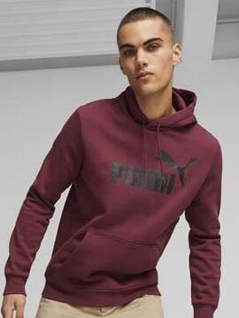 Sudadera Puma Ess Big Logo Granate Hombre