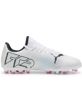 Bota Futbol Puma Future 7 Bco/Azul/Rosa Niñ@