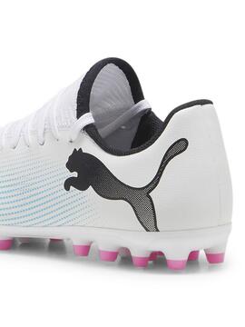 Bota Futbol Puma Future 7 Bco/Azul/Rosa Niñ@