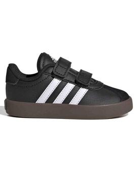 Zapatilla Adidas VL Court 3 Negro Bebe