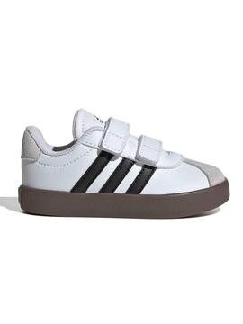 Zapatilla Adidas VL Court 3 Bco/Negro Bebe