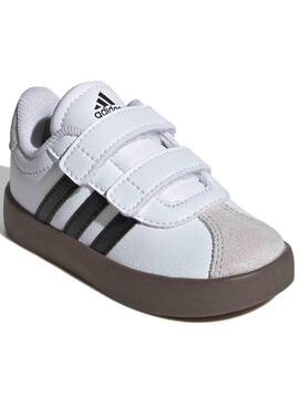 Zapatilla Adidas VL Court 3 Bco/Negro Bebe