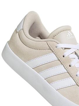 Zapatilla Adidas Vl Court Beige Blanco W