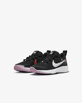 Zapatilla Nike Star Runner 4 Flores Negro Jr