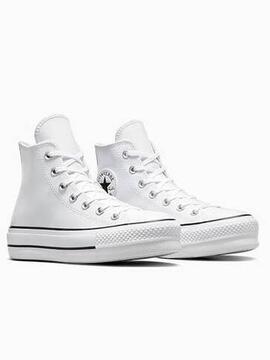 Botin Converse Piel Platform Blanco