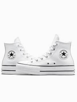 Botin Converse Piel Platform Blanco