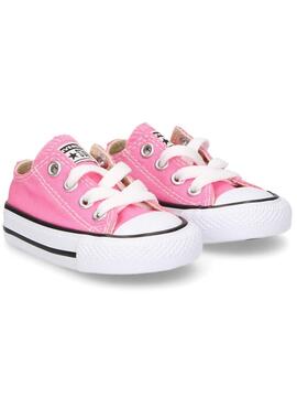 Zapatilla Converse Lona Rosa Bebe