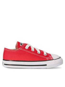 Zapatilla Converse Lona Rojo Bebe