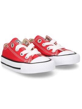 Zapatilla Converse Lona Rojo Bebe