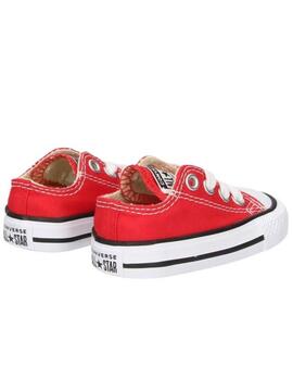 Zapatilla Converse Lona Rojo Bebe