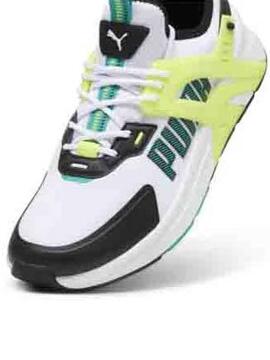 Zapatilla Puma Pacer Blanco Verde Negro Hombre