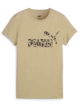 Camiseta Puma ESS Animal Marron Mujer