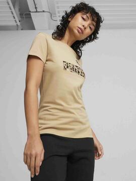 Camiseta Puma ESS Animal Marron Mujer