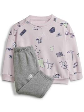 Chandal Adidas Bluv Rosa/Gris Bebe