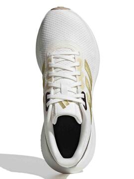 Zapatilla Adidas Runfalcon 3 Print W Blanco/Oro