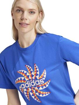 Camiseta Adidas Farm Azulon Mujer