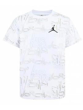 Camiseta Nike Air Jordan Blanco Oro Niño