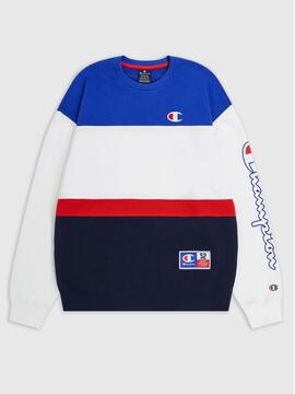 Sudadera Champion Legacy Blanco Azul Rojo M